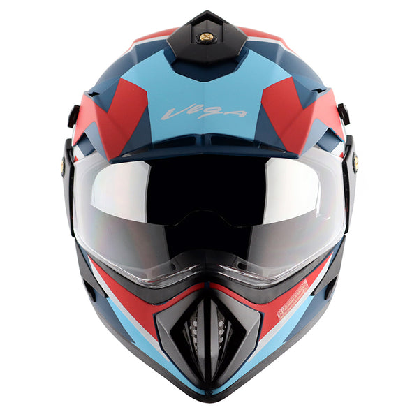 Off Road Marvel Thor Edition Dull Blue Red Helmet