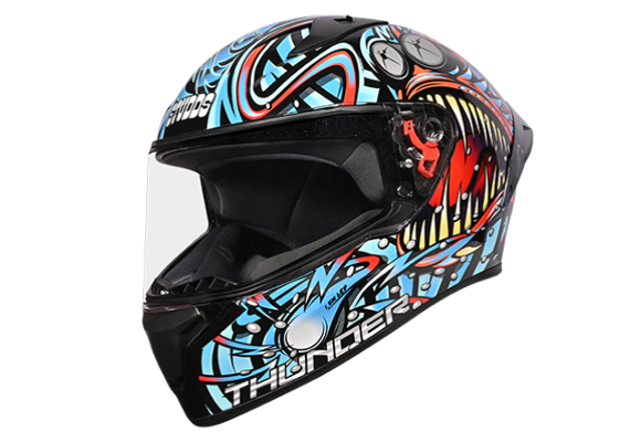 STUDDS Thunder D12  With Spoiler Motorbike Helmet