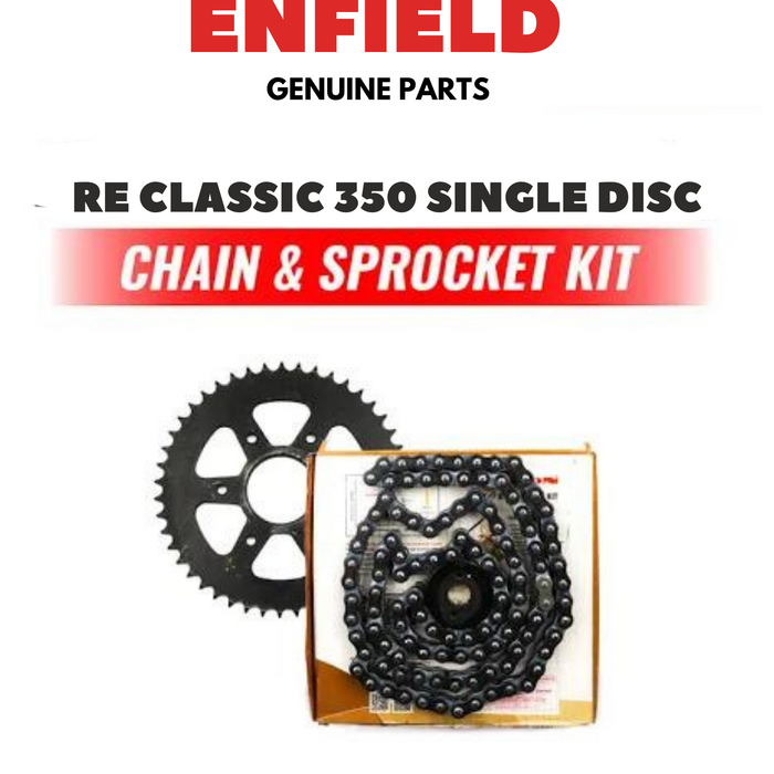 Royal Enfield Original single disc chain kit